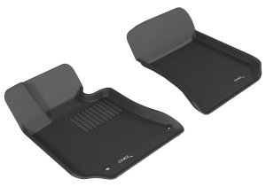 Mercedes-Benz E-Class Floor Mats - Front - 3D MAXpider - Kagu - Black - `10-`13 Mercedes-Benz E-Class Floor Mats - Front - 3D MAXpider - Kagu - Black - `10-`13